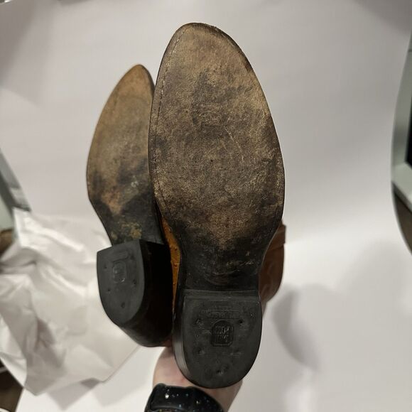 Dan Post Ostrich Leather Cowboy Boots Womens Size 7 Pin Quill DP2987 Western - Picture 6 of 14